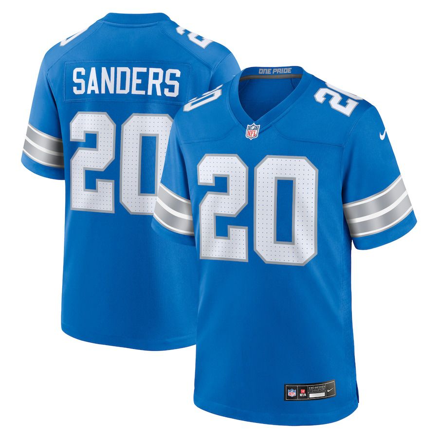 Men Detroit Lions #20 Barry Sanders Nike Blue Retired Player Game NFL Jersey->detroit lions->NFL Jersey